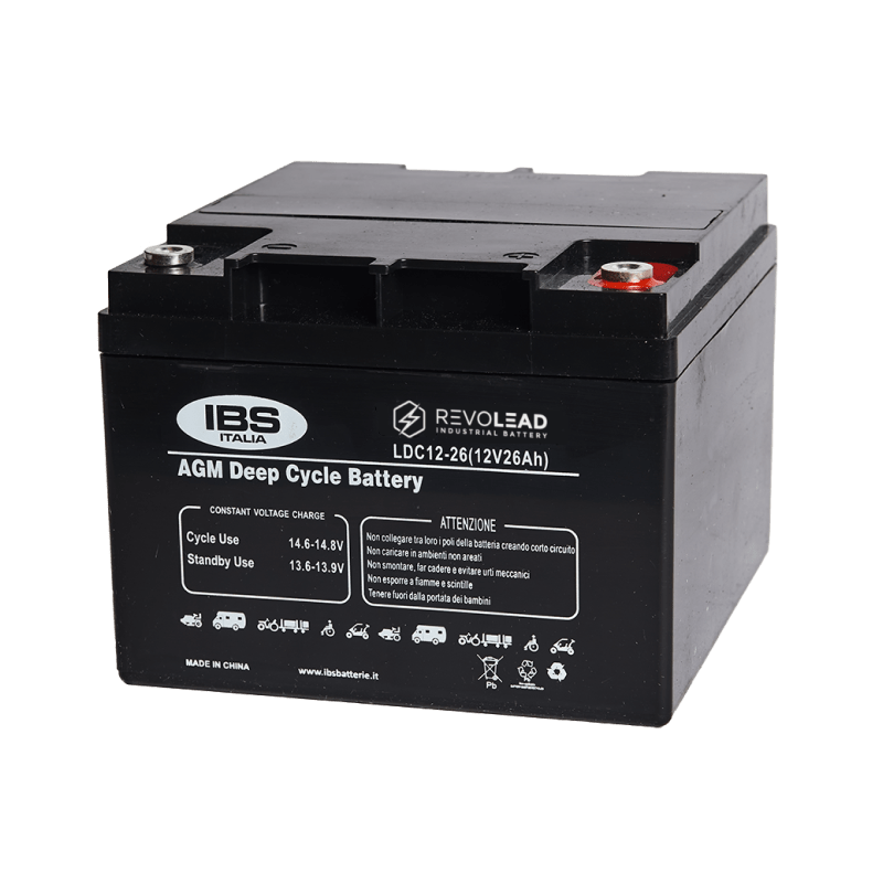 Batteria auto REVOLEAD LDC12 26 AGM 12V 26Ah